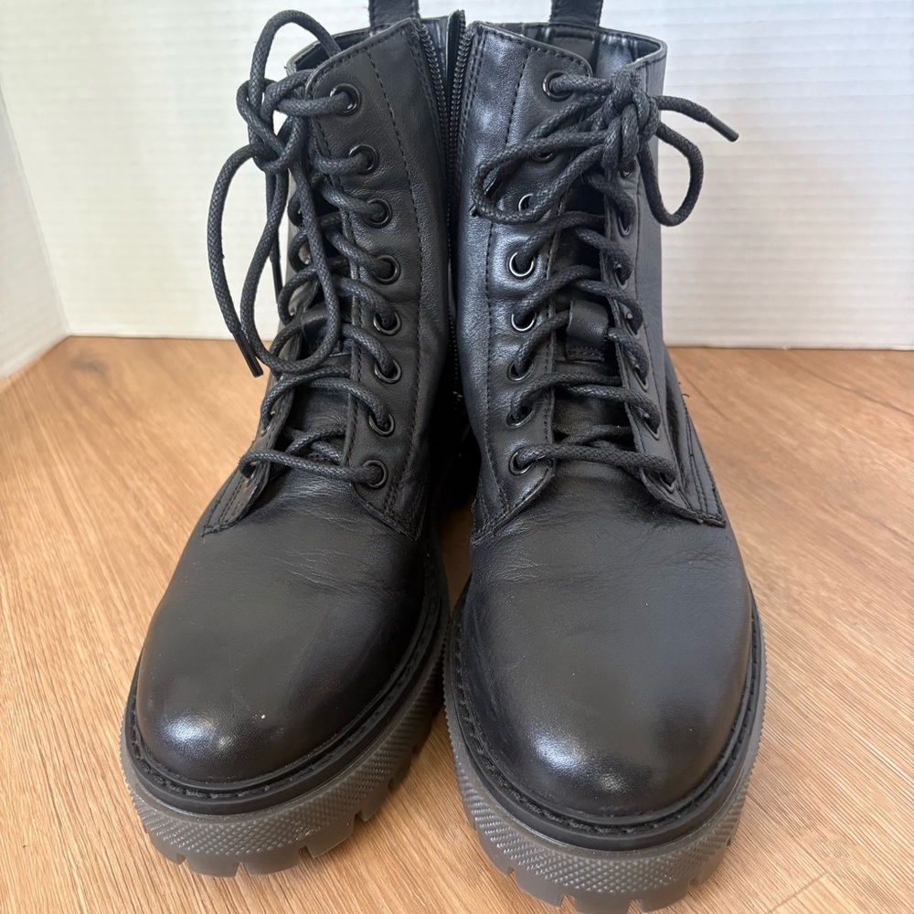 M&S Women’s Black Lace-Up Boots